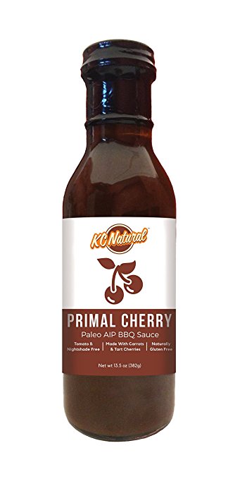KC Natural - Paleo AIP Barbecue Sauce, Primal Cherry, 14 oz (1 pack)