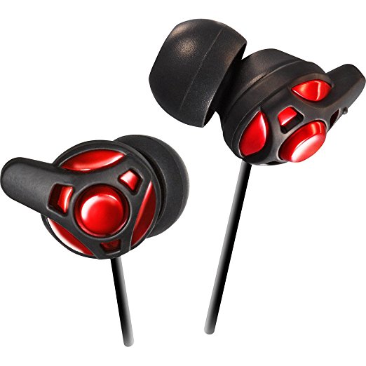 JVC HAFX40R High Quality In-Ear Headphones (Red)