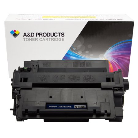 AD Products Compatible Replacement for HP CE255A 55A Toner Cartridge Black 6000 Yield