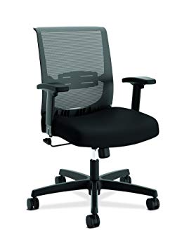 HON The Company HONCMS1AACCF10 Convergence Task Chair, Swivel-Tilt, Black Fabric