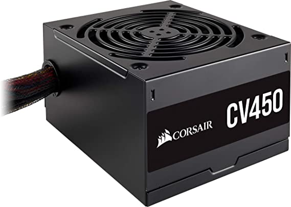 Corsair CV450, CV Series, 80 Plus Bronze Certified, 450 Watt Non-Modular Power Supply - Black