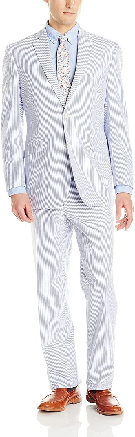 U.S. Polo Assn. Men's Two Button Nested Seersucker Suit