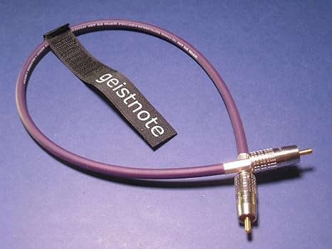 Geistnote's Apogee Wyde Eye 75Ω S/PDIF (RCA) Cable ~ WE-RR (0.5m)