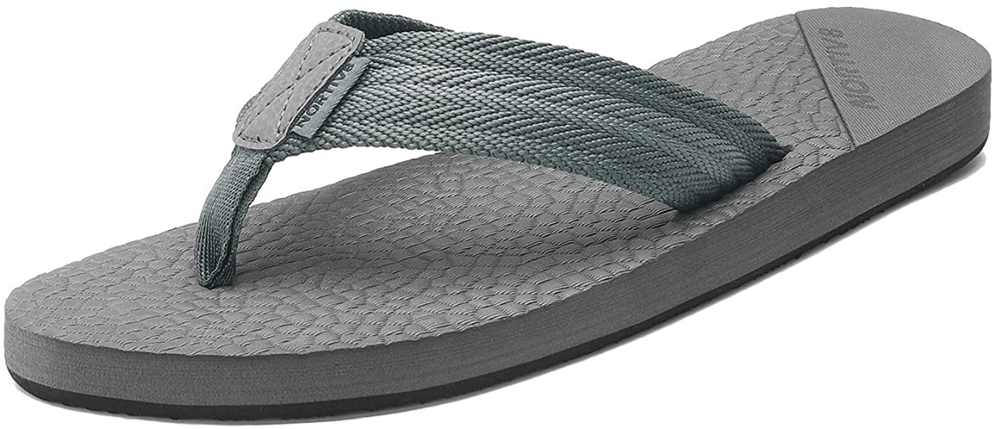 NORTIV 8 Men's Thong Flip Flops Sandals Comfortable Light Weight Beach Sandal