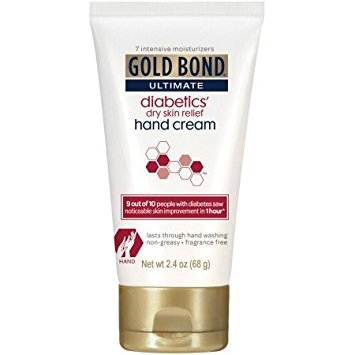 Gold Bond Ultimate Diabetics Dry Skin Relief Hand Cream, 2.4 Oz (Pack of 2)