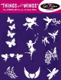 Things with Wings Tattoo Stencil Set for Glitter Tattoos  Tattoos for kids- 10 PC