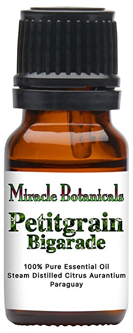 Miracle Botanicals Petitgrain Bigarade Essential Oil - 100% Pure Citrus Aurantium - Therapeutic Grade - 10ml