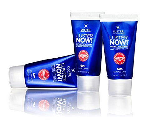 Luster NOW! Instant Whitening Toothpaste, 3 Pack, Net Wt. 4.5 OZ