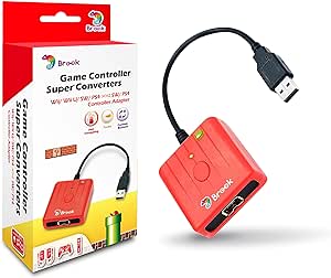 Brook Super Converter - Wii U to SW, Wii Retro Controller Adapter for Switch/ PS4/ PC Game Consoles, Supports Wii Taiko Drum/Classic/Fighting Stick