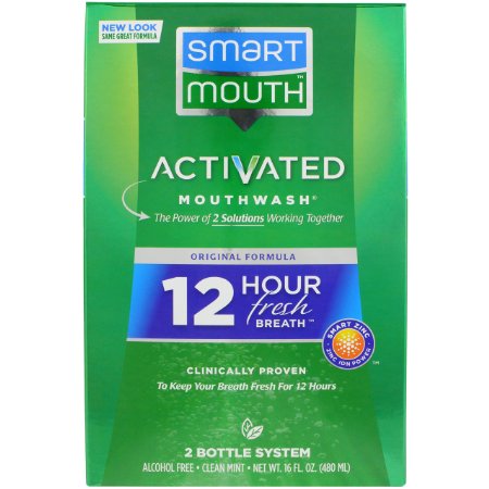 SmartMouth Alcohol-Free Mouthwash, Fresh Mint, 16 Ounce