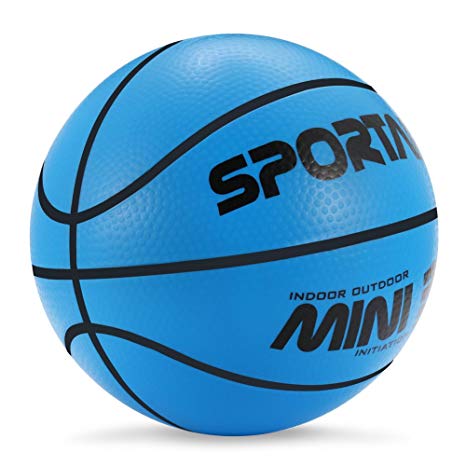 Stylife® 5inch Mini Basketball for Kids, Inflatable Ball Environmental Protection Material,Soft and Bouncy,Colors Varied