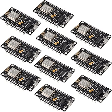 DORHEA 10PCS ESP8266 WiFi Development Internet Board NodeMCU LUA 4M Flash Serial Wireless Module CH340 Serial WiFi WLAN Communication Compatible with Ardui no IDE/Micropython