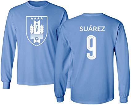Tcamp Uruguay 2018 National Soccer #9 Luis Suarez World Championship Men's Long Sleeve T-Shirt
