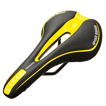 OUTERDO Bicycle Bike Saddle MTB Road Gel Comfort Saddle Cycling Seat Cushion Pad 27*15CM