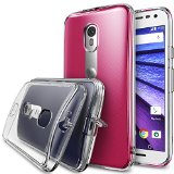 Moto G 3rd Gen 2015 Case - Ringke FUSION Crystal View All New Dust Free Cap and Active Touch TechnologyFREE Bonus HD Screen Protector Included Crystal Clear Shock Absorption TPU Bumper Drop Protection Premium Clear Hard Back Anti-StaticScratch Resistant for Moto G 3rd Gen 2015