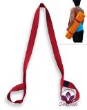 Clever Yoga Mat Strap Sling Made With The Best Durable Cotton - Comes With Our Special Namaste Lifetime Warranty Mat not included