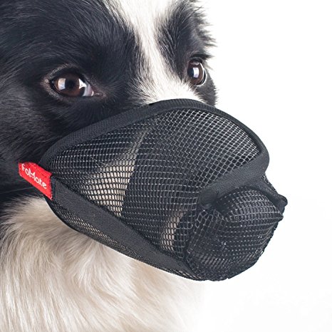 Dog Muzzle Anti Licking Bitting Proboscis Mesh Mask Long nose nasal Mouth Cover for Postoperative Surgical Wound