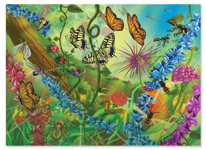 Melissa & Doug World of the Bugs Jigsaw Puzzle, 60-Piece