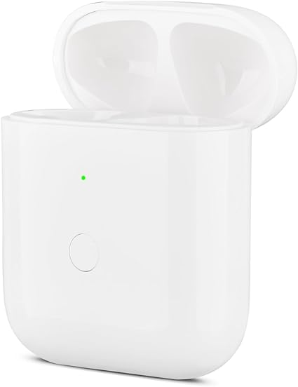 Replacement Airpods 2&1 Charging Case,Easy to Pair Your Air pods Earbuds with Pairing Button,Support Both Wired and Wireless Charging,iPods Gen 2 and 1 Charging case