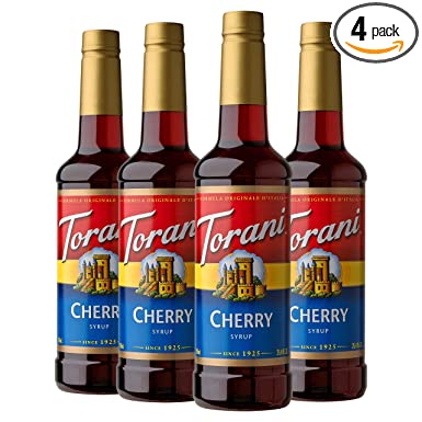 Torani Syrup, Cherry, 25.4 Oz (Pack Of 4)