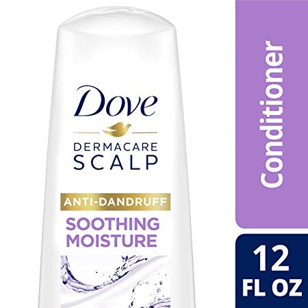 DOVE HAIR Dermacare Scalp Soothing Moisture Anti-Dandruff Conditioner, 12 Fl Oz (Pack of 1)