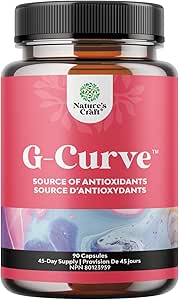 G-Curve Women's Wellness Herbal Blend - Invigorating Feminine Wellness Supplement with Horny Goat Weed Maca Root and Saw Palmetto for Women (90 Count)