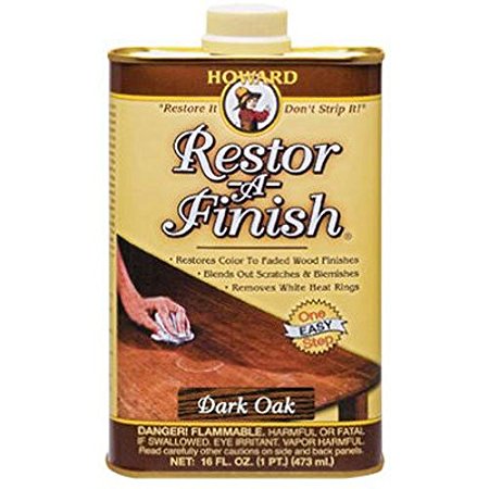 Howard RF7016 Restor-A-Finish, 16-Ounce, Dark Oak