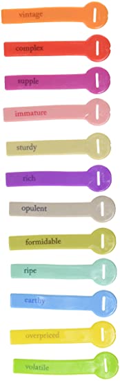 Genuine Fred WINE LINES Drink Markers - Comments, Set of 12