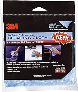 3M Perfect-It Non-Scratch Detailing Cloths, Blue, 6 Count