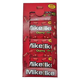 Mike and Ike Cherry Chewy Candies - Case of 24 0.78-oz. Box