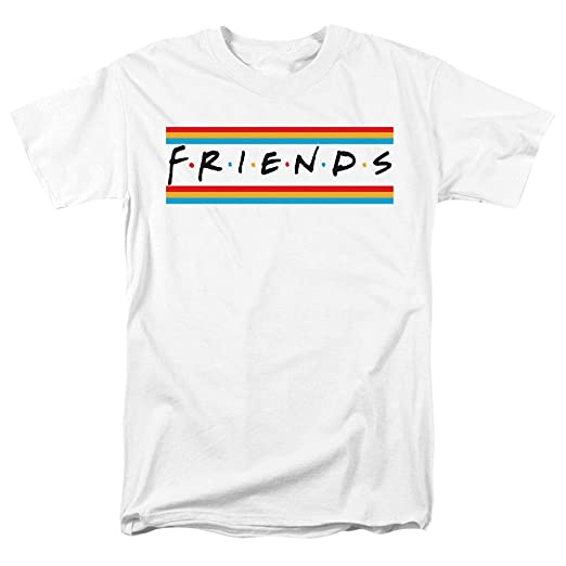 Friends Striped in Adult T Shirt