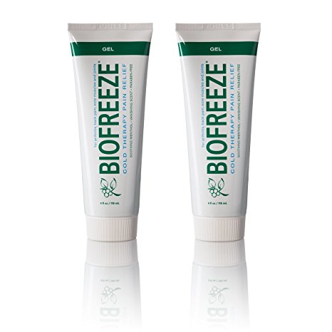 Biofreeze Pain Relief Gel for Arthritis, 4 oz. Cold Topical Analgesic, Fast Acting Cooling Pain Reliever for Muscle, Joint, & Back Pain, Works Like Ice Pack, Original Green Formula, 2 pack, 4% Menthol