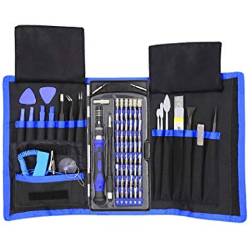Maexus 80 in 1 Precision Screwdriver Set Magnetic Nut Drivers Kit, Professional Electronics Repair Tool Kit with Oxford Bag for Repair Cell Phone, iPhone, iPad, Watch, Tablet, PC, MacBook Etc.