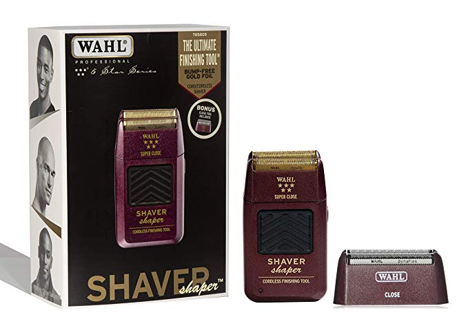 Wahl Professional 5-Star Series Rechargeable Shaver/Shaper #8061-100 with Bonus Five Star Series #7031-300 Close Replacement Foil Assembly