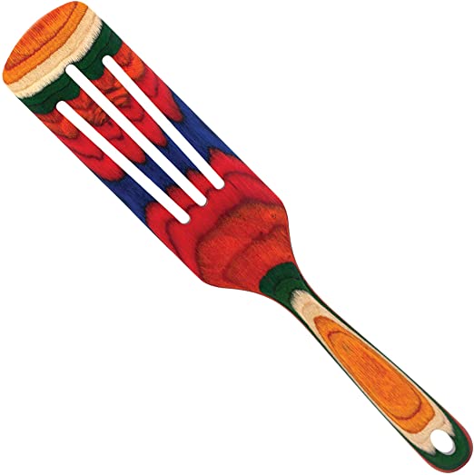 Totally Bamboo Baltique Marrakesh Collection 13" Wooden Spurtle Cooking Utensil, Safe for Nonstick