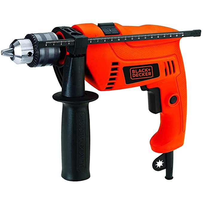 BLACK DECKER HD555 550W 13mm Variable Speed Reversible Hammer Drill/Driver (HD555-IN)