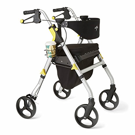 Medline MDS86845SM Empower Rollator, Silver