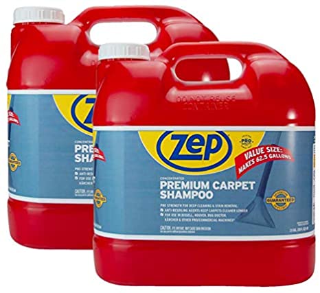 New! Zep Premium Carpet Shampoo 2.5 Gallon ZUPXC320 (Case of 2) Concentrated Formula