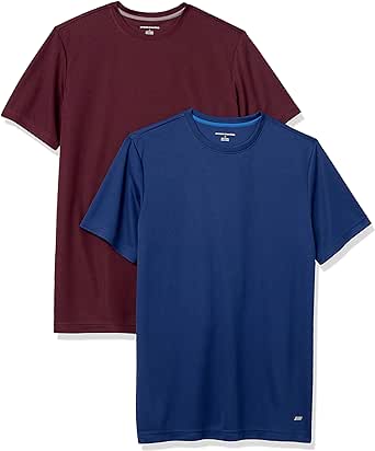 Amazon Essentials Mens 2-Pack Performance Pintec T-Shirt