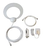ClearStream Eclipse Amplified Indoor HDTV Antenna with Sure Grip Technology - 50 Mile Range