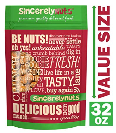 Sincerely Nuts Raw Unsalted Turkish Hazelnuts Redskins (Filberts) - Mouthwatering Taste - Perfect Freshness - Antioxidant Loaded… (32 Ounces)