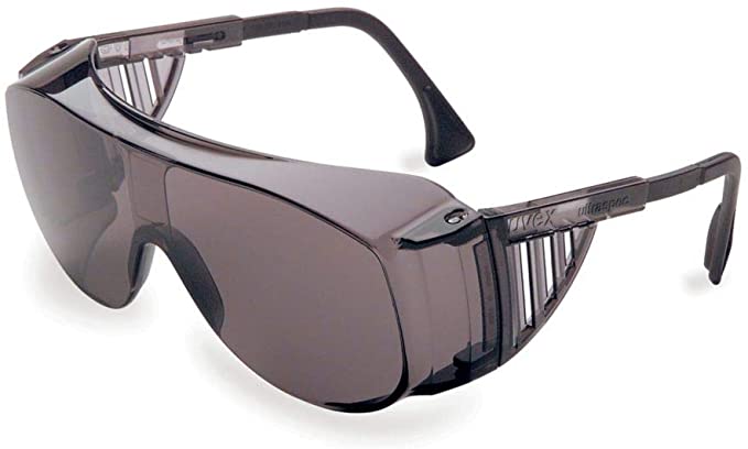 Uvex Ultra-Spec 2001 OTG (Over-the Glass) Visitor Specs Safety Glasses with Grey Ultra-Dura Anti-Scratch Lens (S0113)