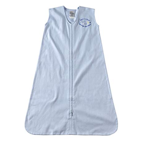 HALO 930 SleepSack 100-Percent Cotton Wearable Blanket Medium Light Blue