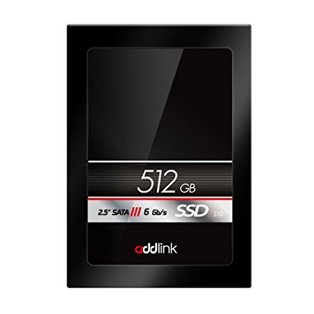 addlink SSD S10 512GB SATAIII 6Gb/s 2.5-inch/7mm Internal Solid State Drive with Read 560MB/s Write 500MB/s (ad512GBS10S3)