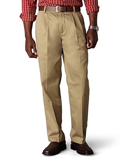 Dockers Men's Classic Fit Signature Khaki Pant-Pleated D3