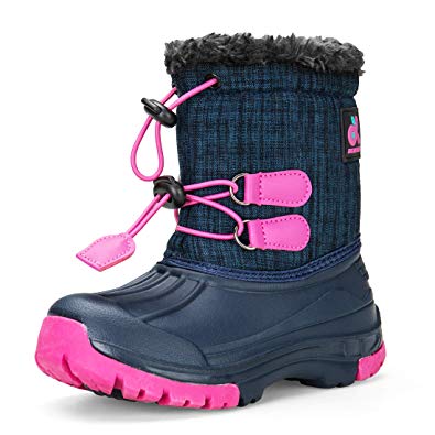 Dream Kids Boys Snow Boots Outdoor Waterproof Cold Weather Winter Boots for Girls(Toddler/Little Kid/Big Kid)
