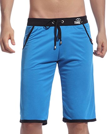 Showtime Men's Casual Pocketed Sports Knee High Shorts
