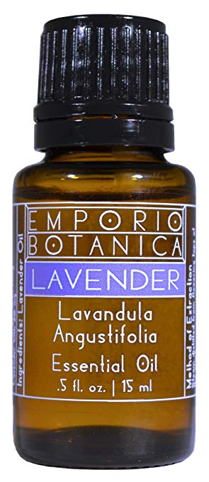 Lavender Essential Oil - Highest Premium Grade, Steam Distilled, 100% Pure, Natural and Undiluted, 15ml, by Emporio Botanica