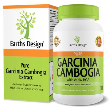 Garcinia Cambogia Pure Extract Supplement 80 HCA Best Weight Loss Pill for Women and Men TV Dr Recommended Natural Appetite Suppressant Fat Blocker Works Fast Top Amazon Reviews 180 Capsules