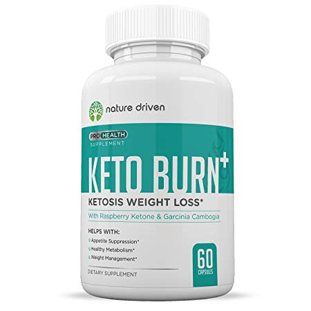 Keto Burn :: Weight Loss Supplements :: Improve Metabolism :: Boost Energy Levels:: All-Natural Ingredients:: 60 Caplets per Bottle :: One Month Supply :: Nature Driven